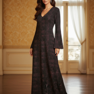 Stretchy Mesh Long Dress